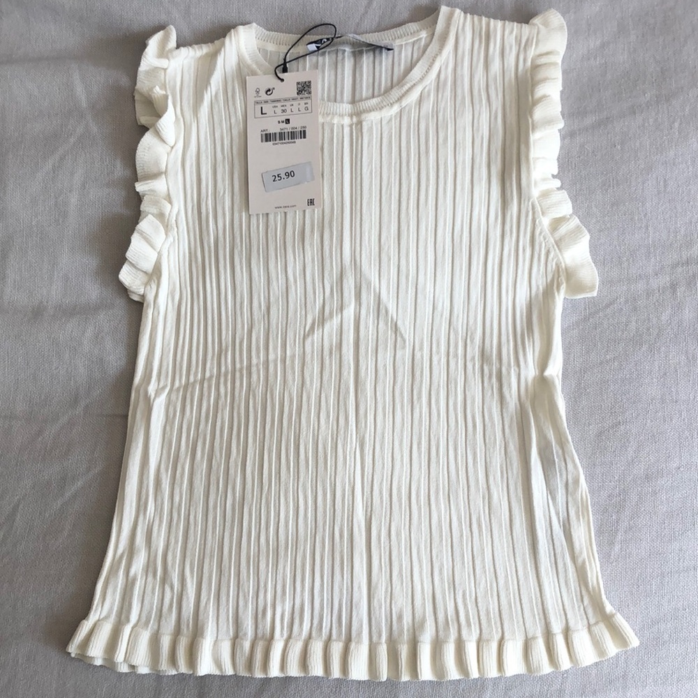 NWT Zara Cream Tank L